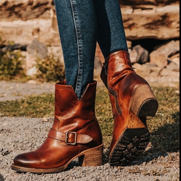 Freebird Carlito Boots in Cognac size 8 100% Leather Handcrafted Worn once! EUC - Picture 1 of 9